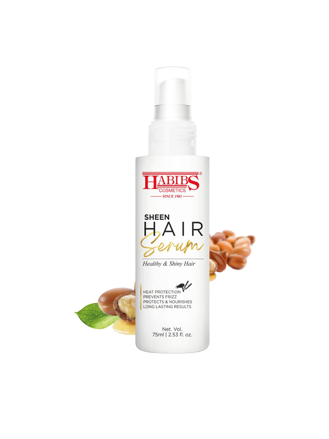 HABIBS Sheen Hair Serum with Aloe Vera & Sunflower Oil - 75 ml