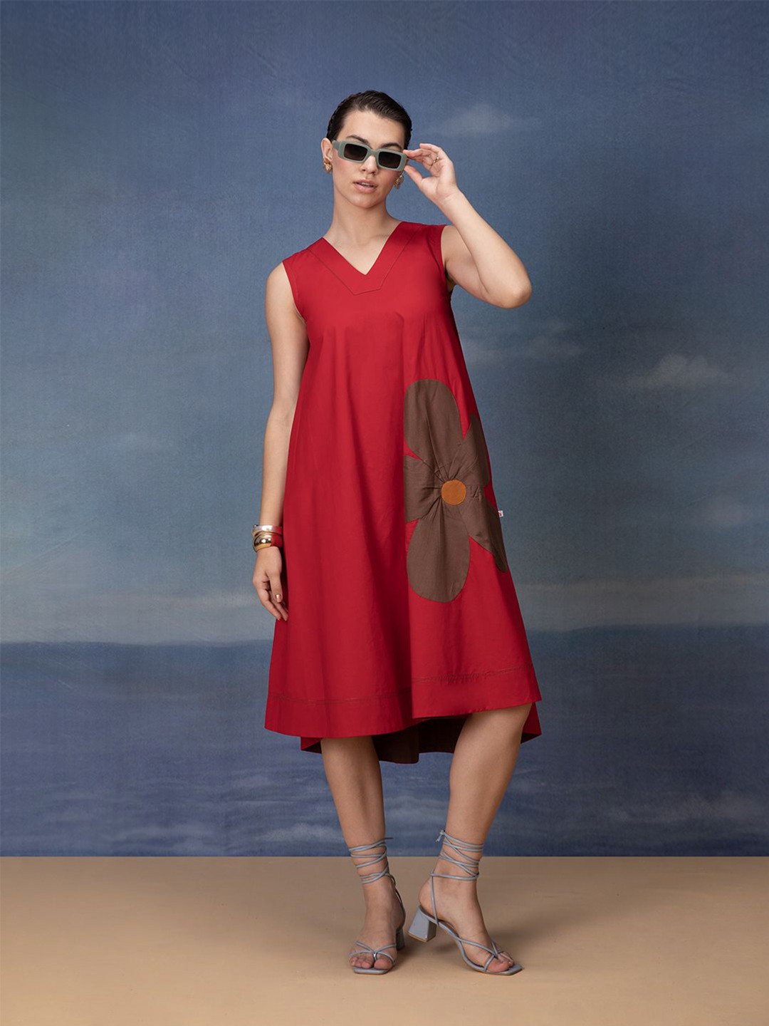 Bannos Swagger Women Patchwork A-Line Dress