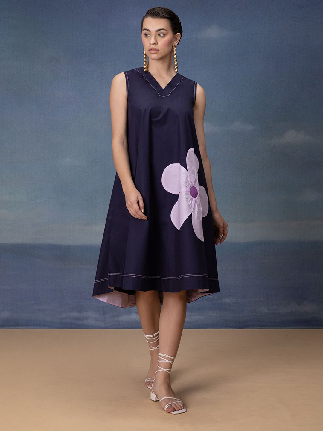 Bannos Swagger Applic A-Line Dress