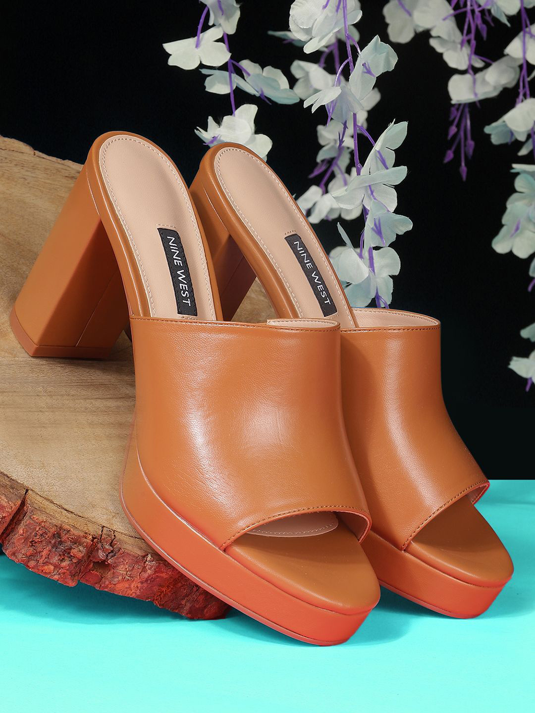 Nine West Women Open Toe Block Heeled Sandals