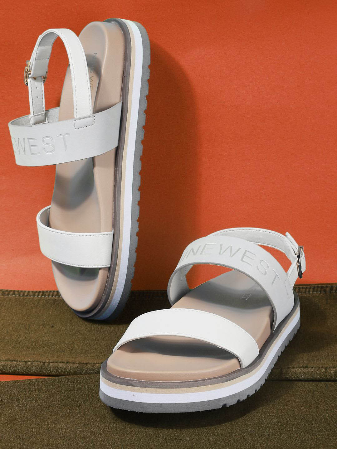 Nine West Open Toe Flatform Heels