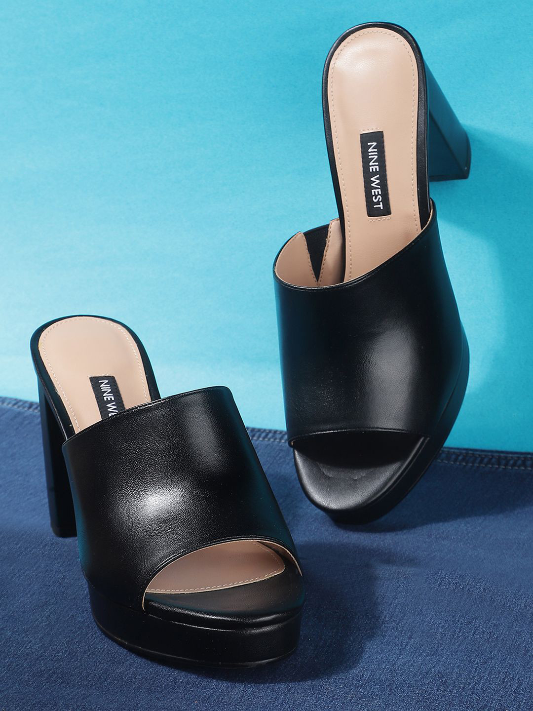 Nine West Women Peep Toe Block Heels