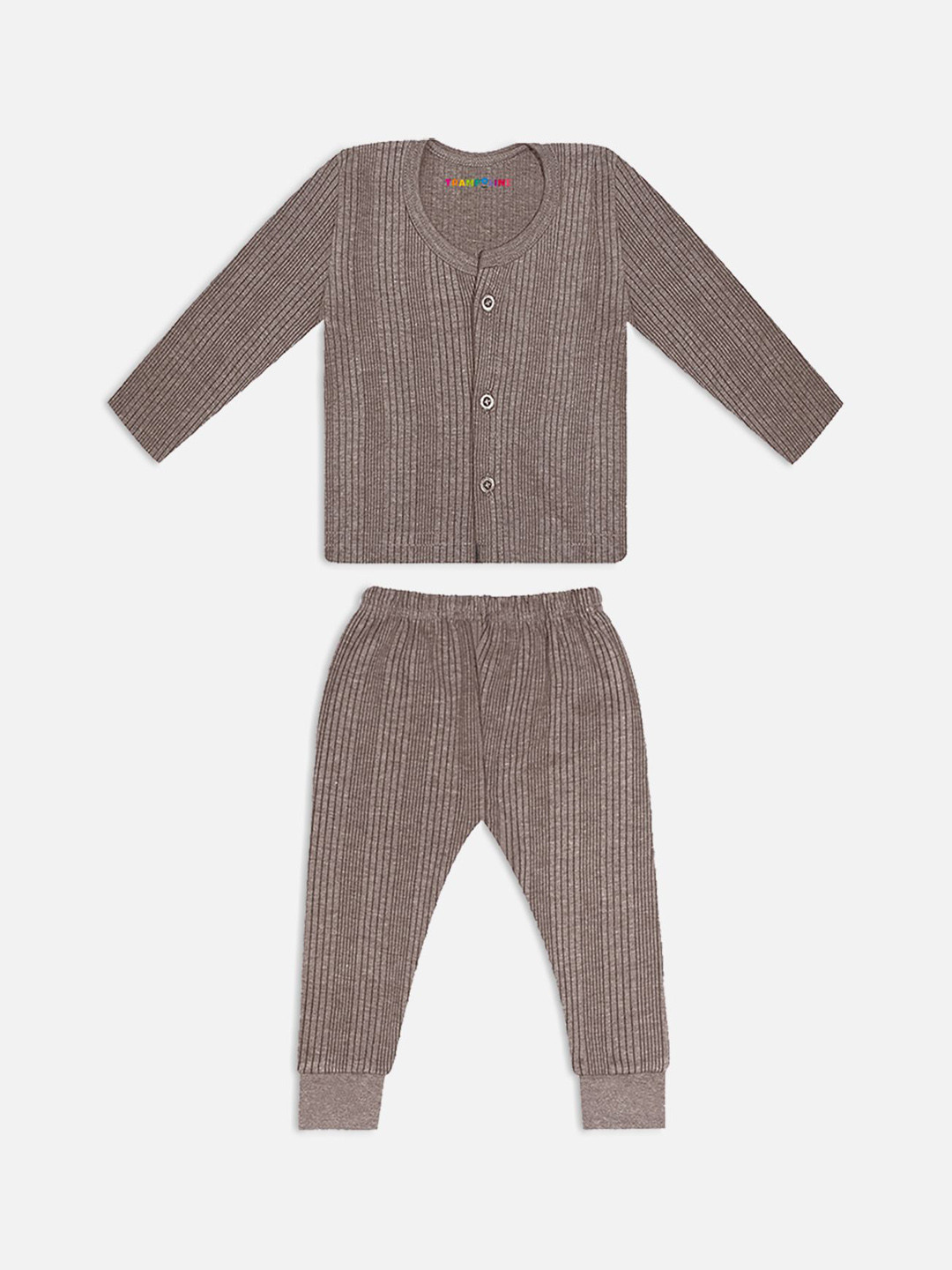 YK X Trampoline Infants Striped Thermal Set