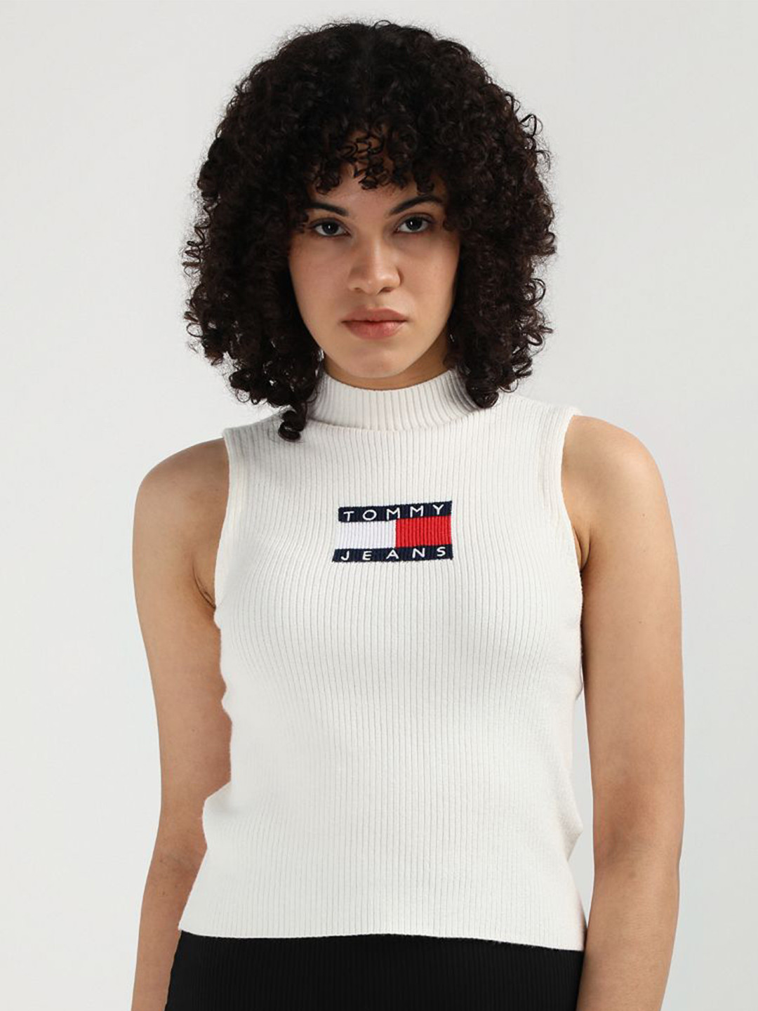 Tommy Hilfiger Women Sweater Vest with Embroidered Detail