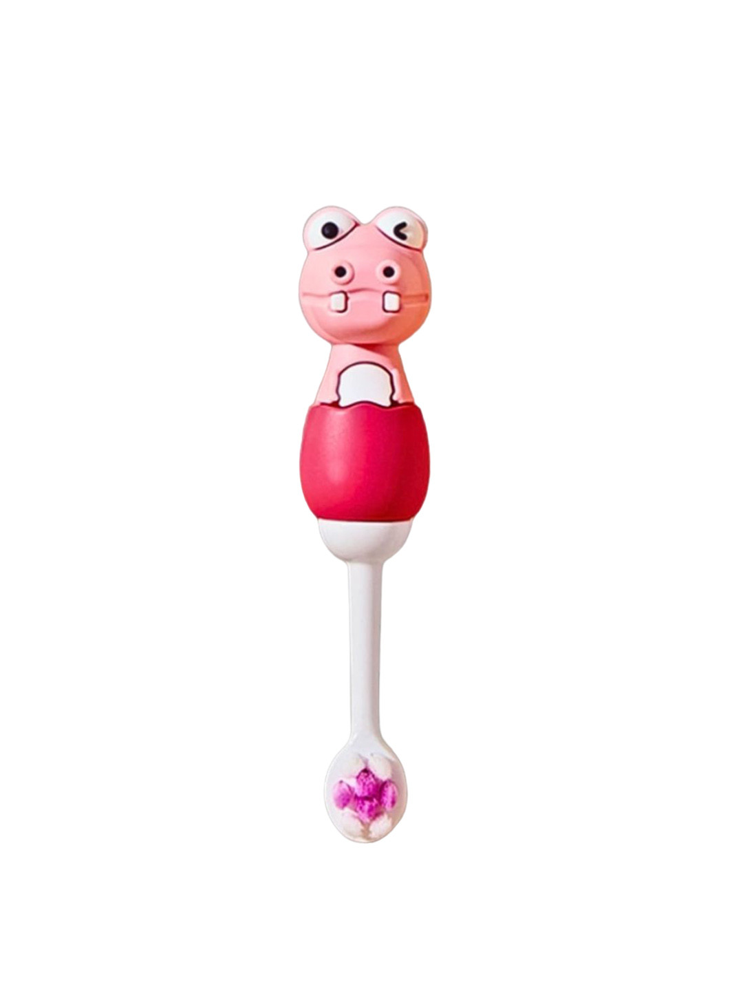 GUCHIGU Kids Pink Plastic Extra Soft Bristles Toothbrush