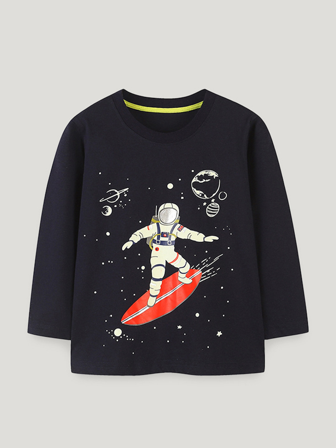 StyleCast Unisex Printed Reflective Round Neck Cotton T-shirt