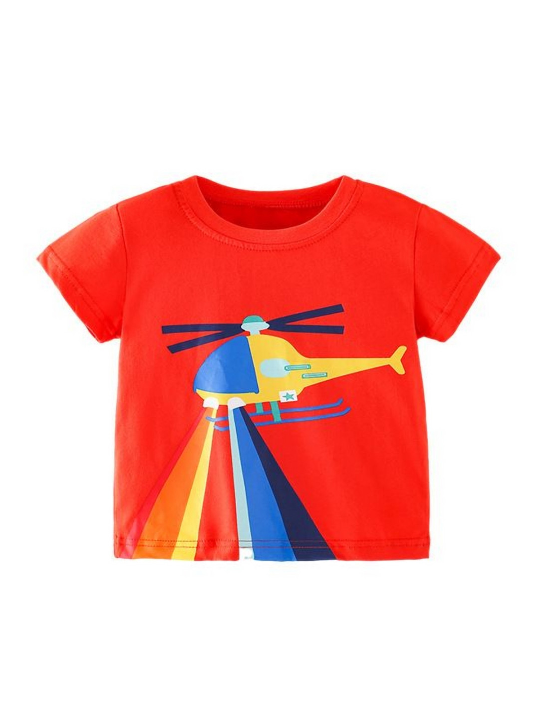 StyleCast Boys Self Design Solid Round Neck Cotton T-shirt