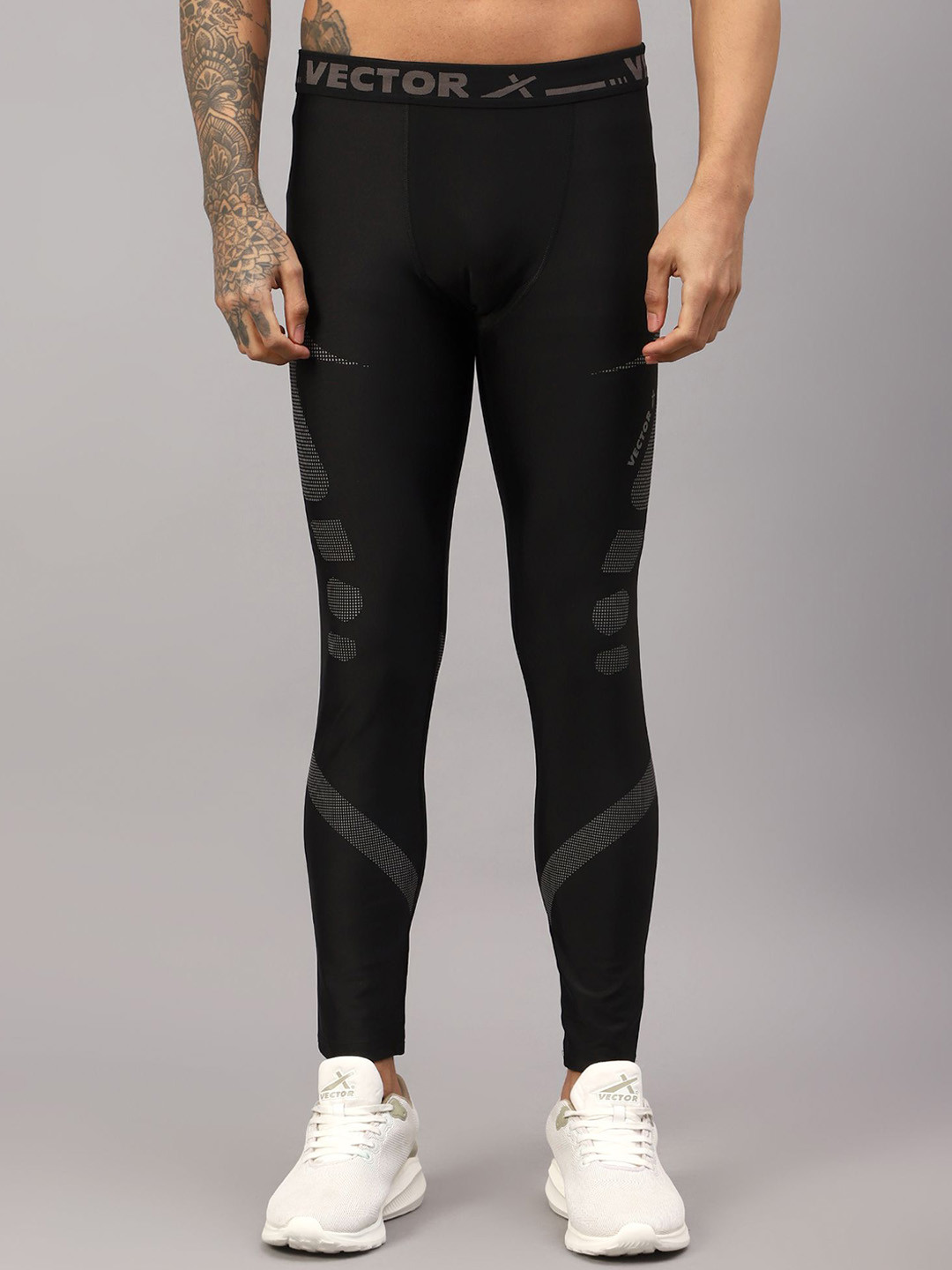 VECTOR X Men Printed Slim-Fit Track Pant