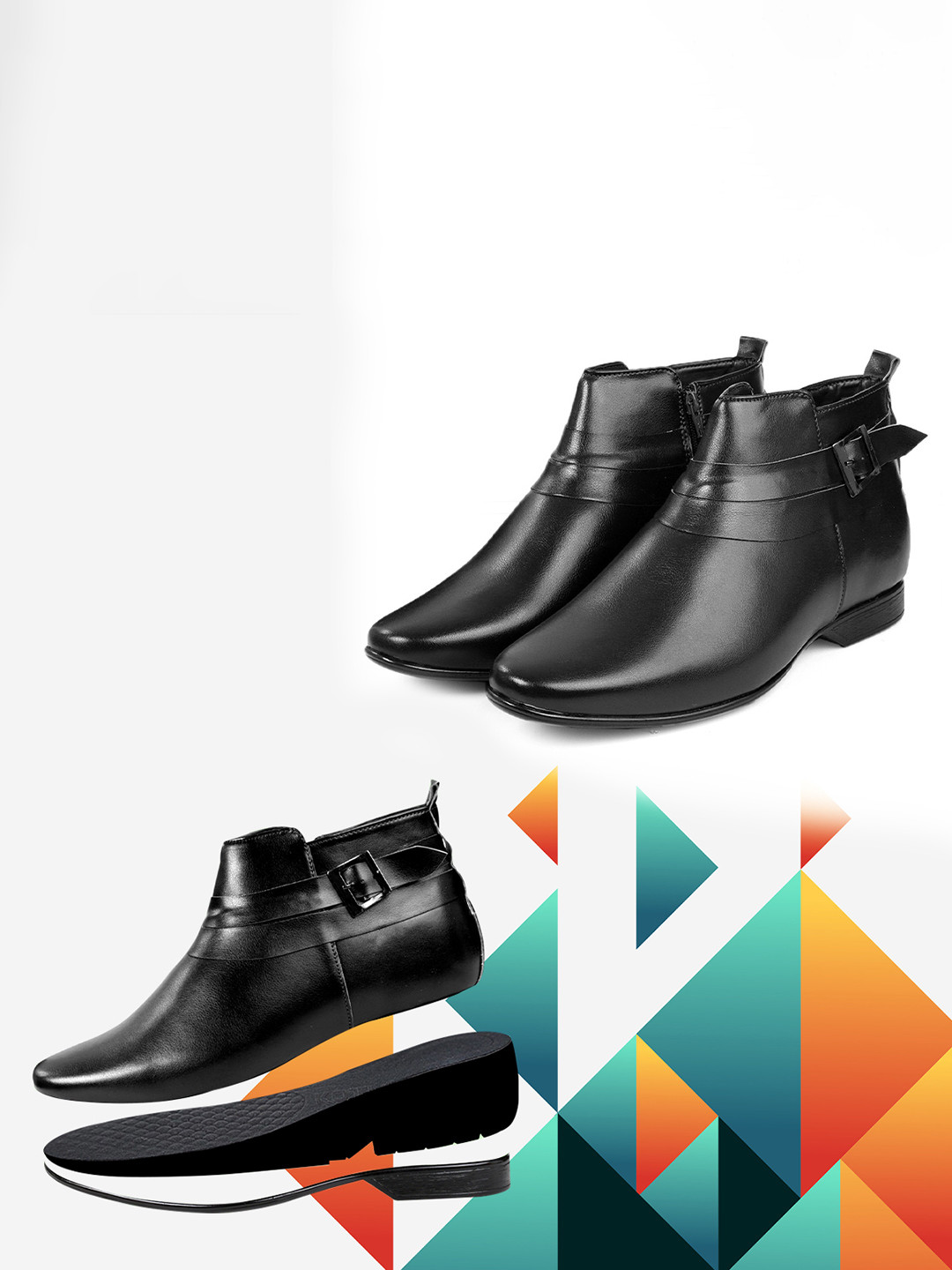 Bxxy Men Hidden Elevator Formal Boots