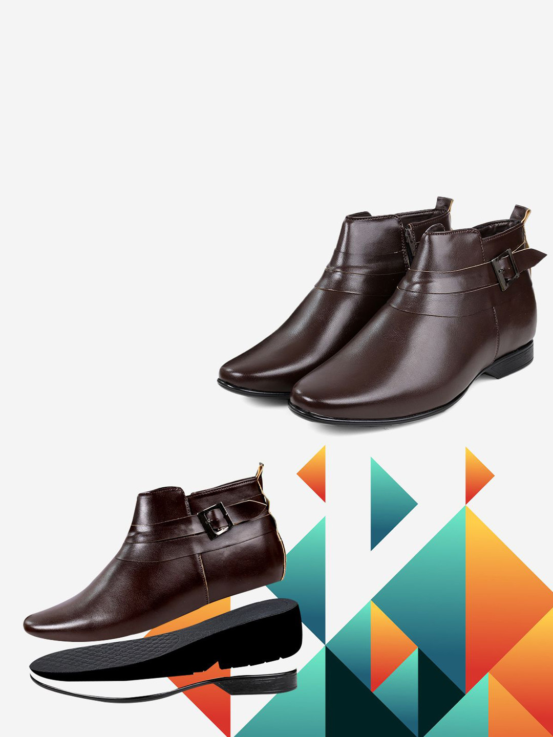Bxxy Men Zippered Elevator Boots