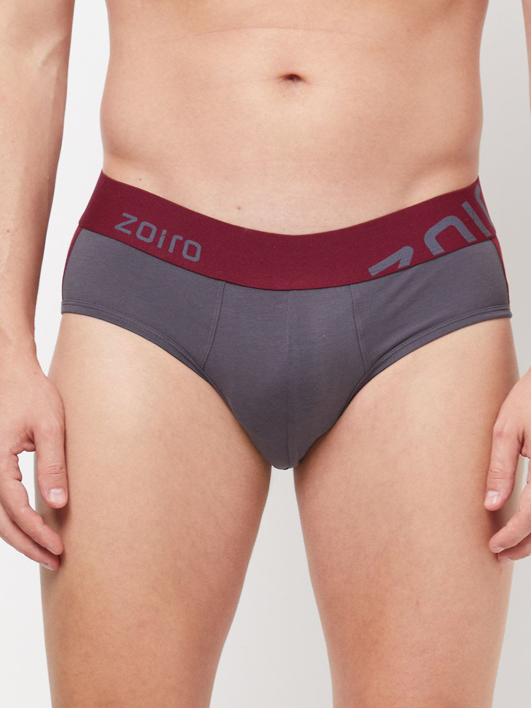 Zoiro Men Colourblocked Mid Rise Basic Briefs ZO-BRI-31-NIWW-S-1PC