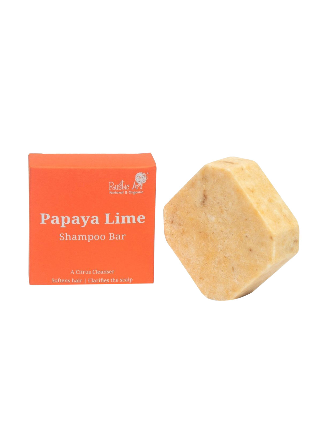 Rustic Art Papaya Lime Shampoo Bar - 75g