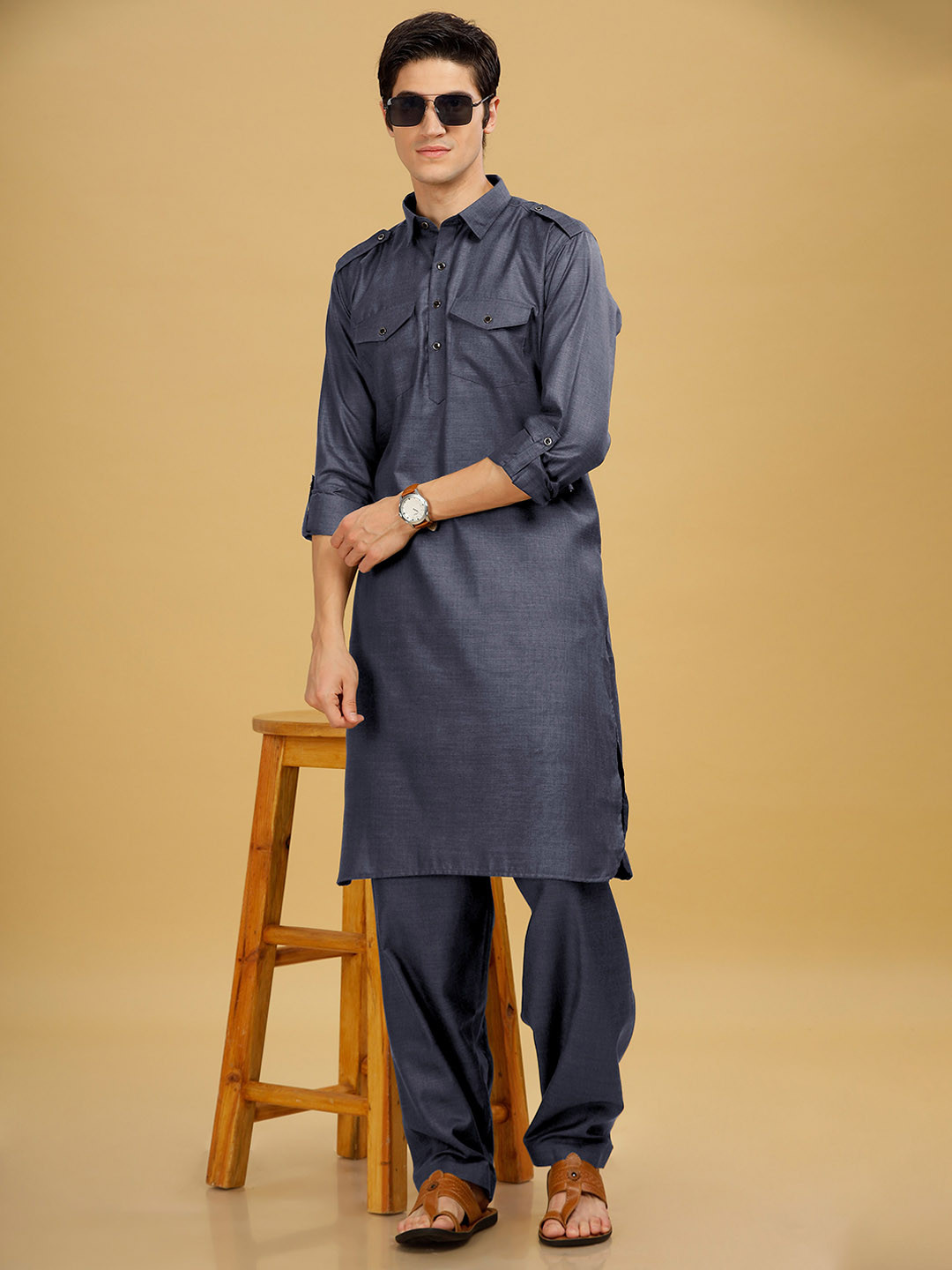 Anouk Pathani Kurta and Pyjama Set