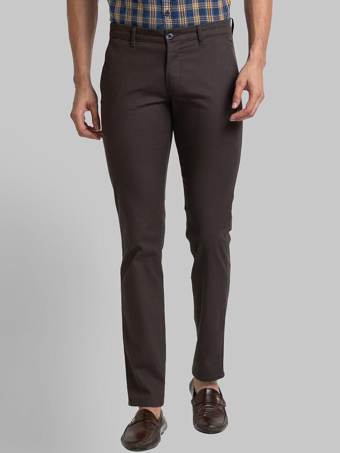 Parx Men Low-Rise Tapered Fit Trousers