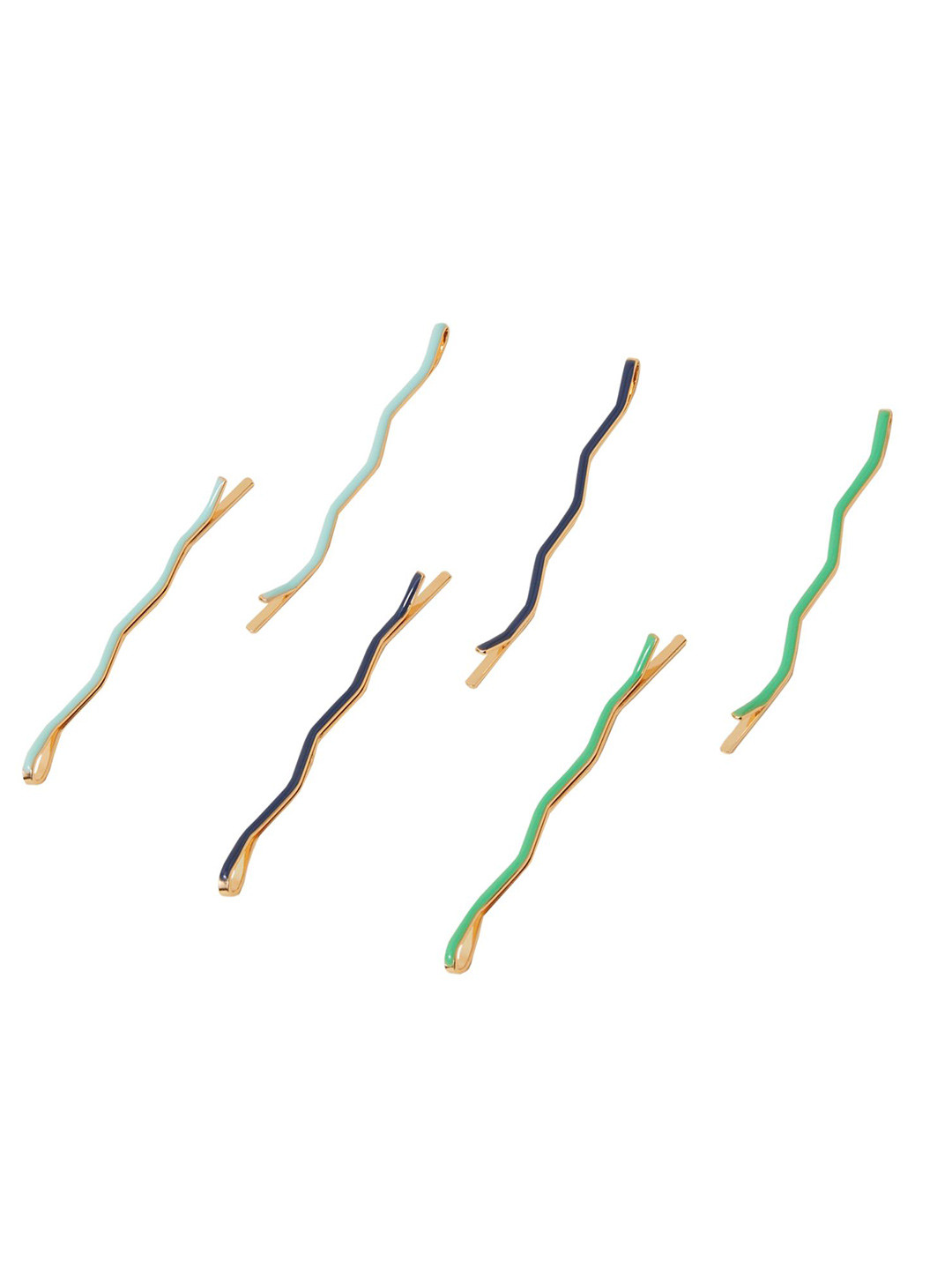 Accessorize Women Set Of 6 Wiggly Hair Bobby Pins
