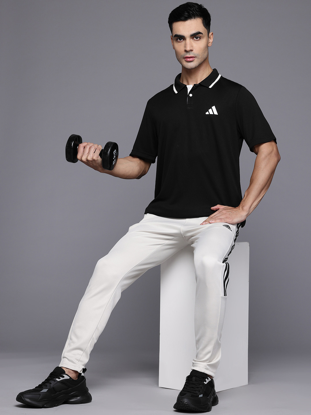 ADIDAS Brand Logo Training Polo T-shirt