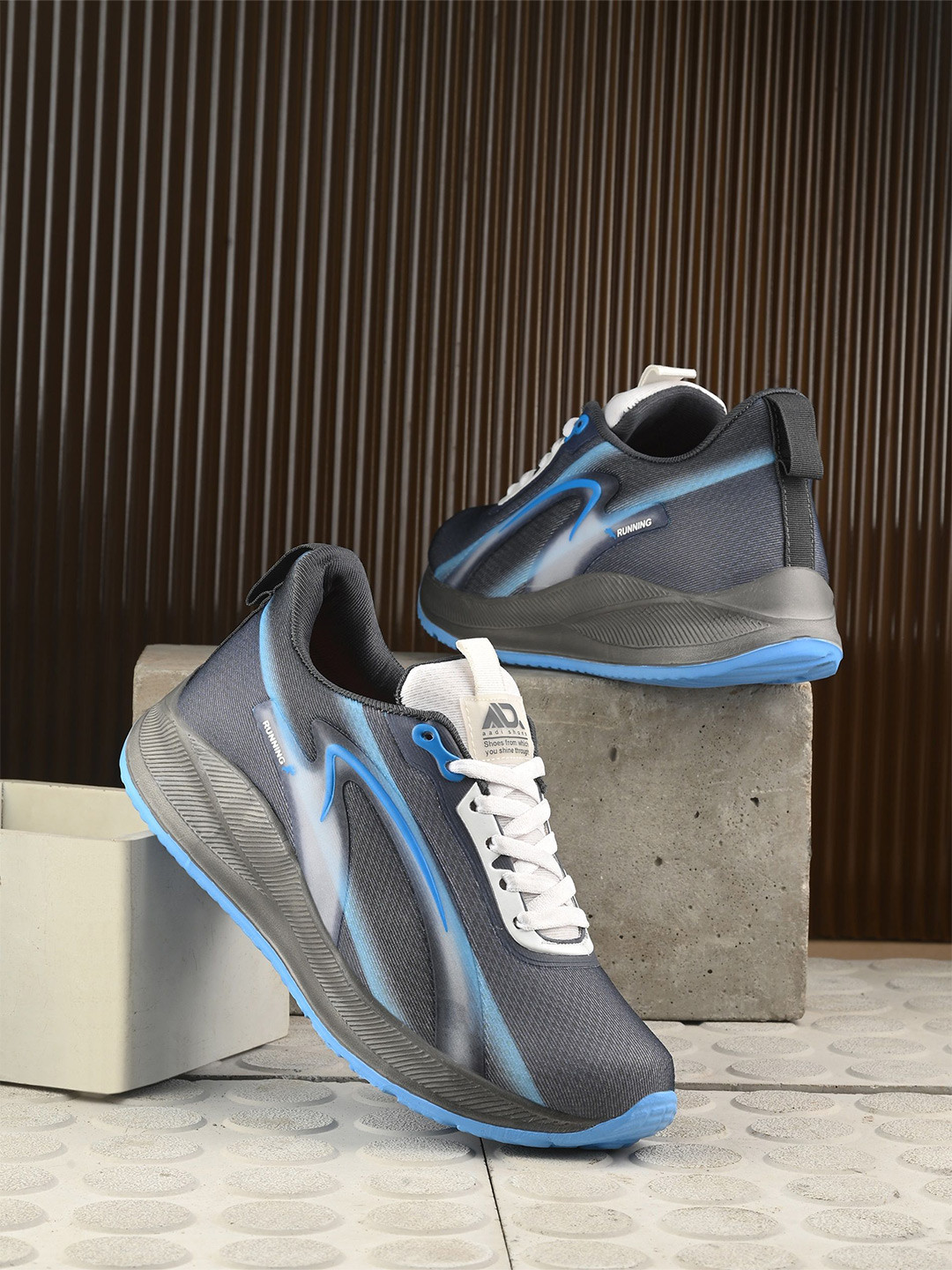 aadi Men Mesh Lightweight Running Non-Marking Shoes MRJ2480