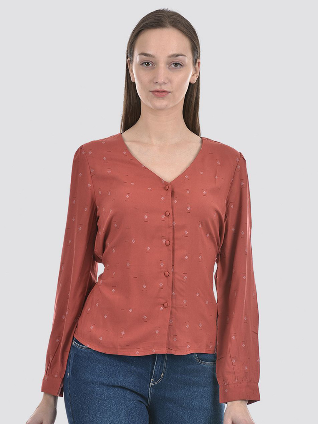 Numero Uno Floral Printed Cotton Top