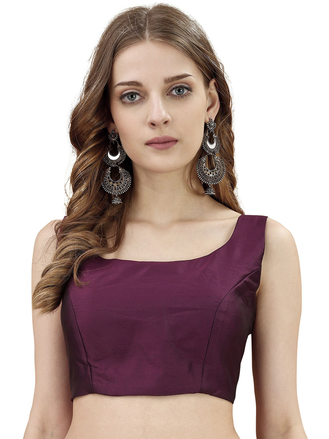 Tikhi Imli Square Neck Sleeveless Saree Blouse