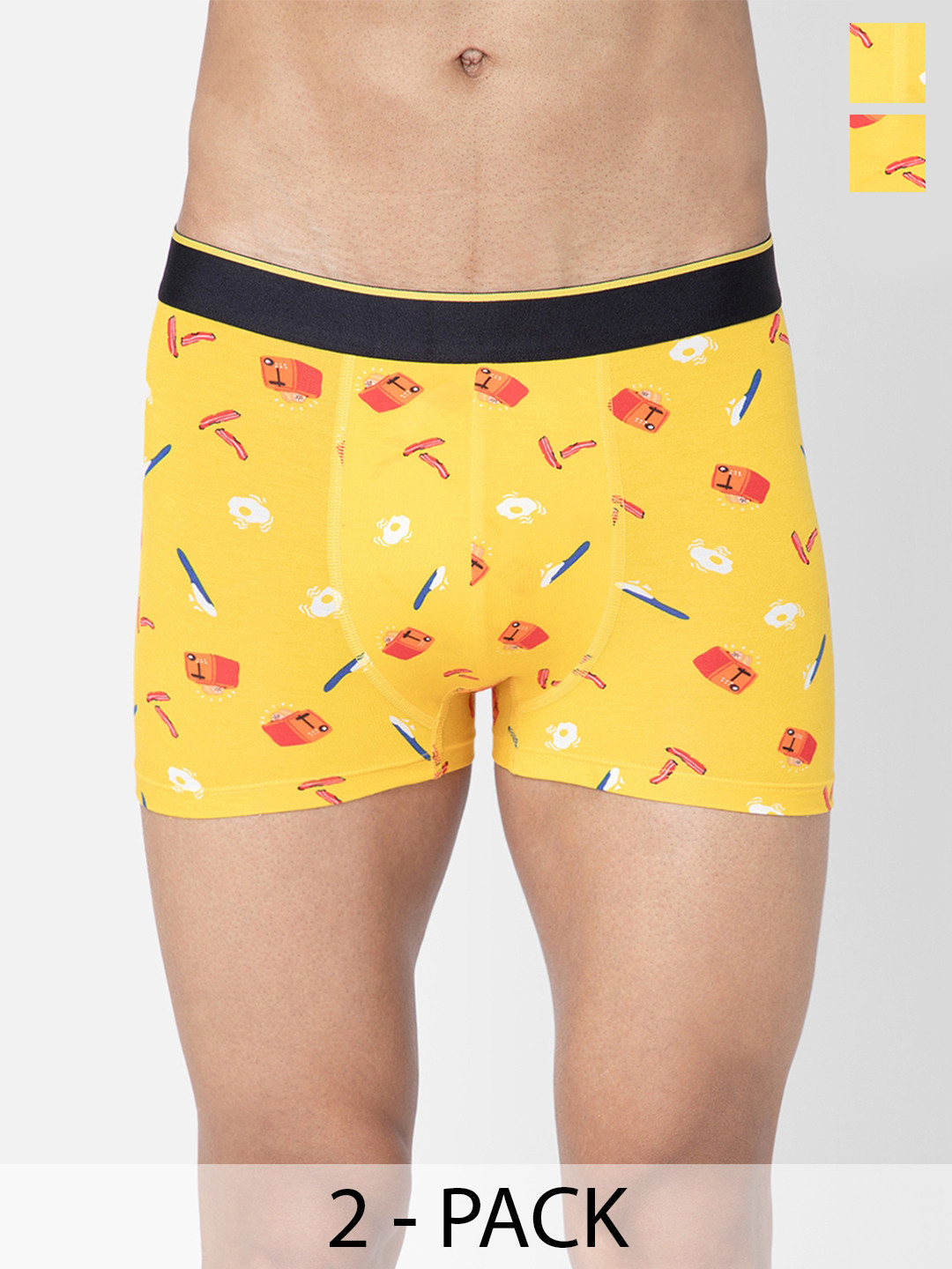 bummer Pack Of 2 Printed Breathability Trunks TRBREBRE02S