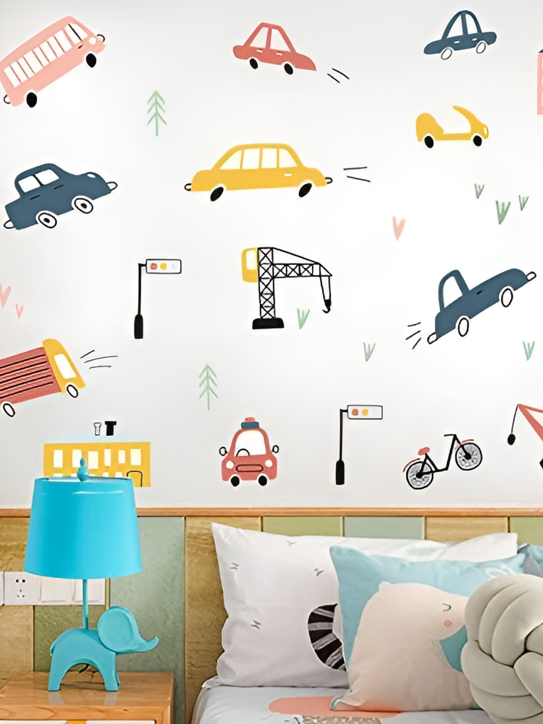 Asian royal Yellow & Red Colored 3D Printed Self Adhesive Wall Sticker