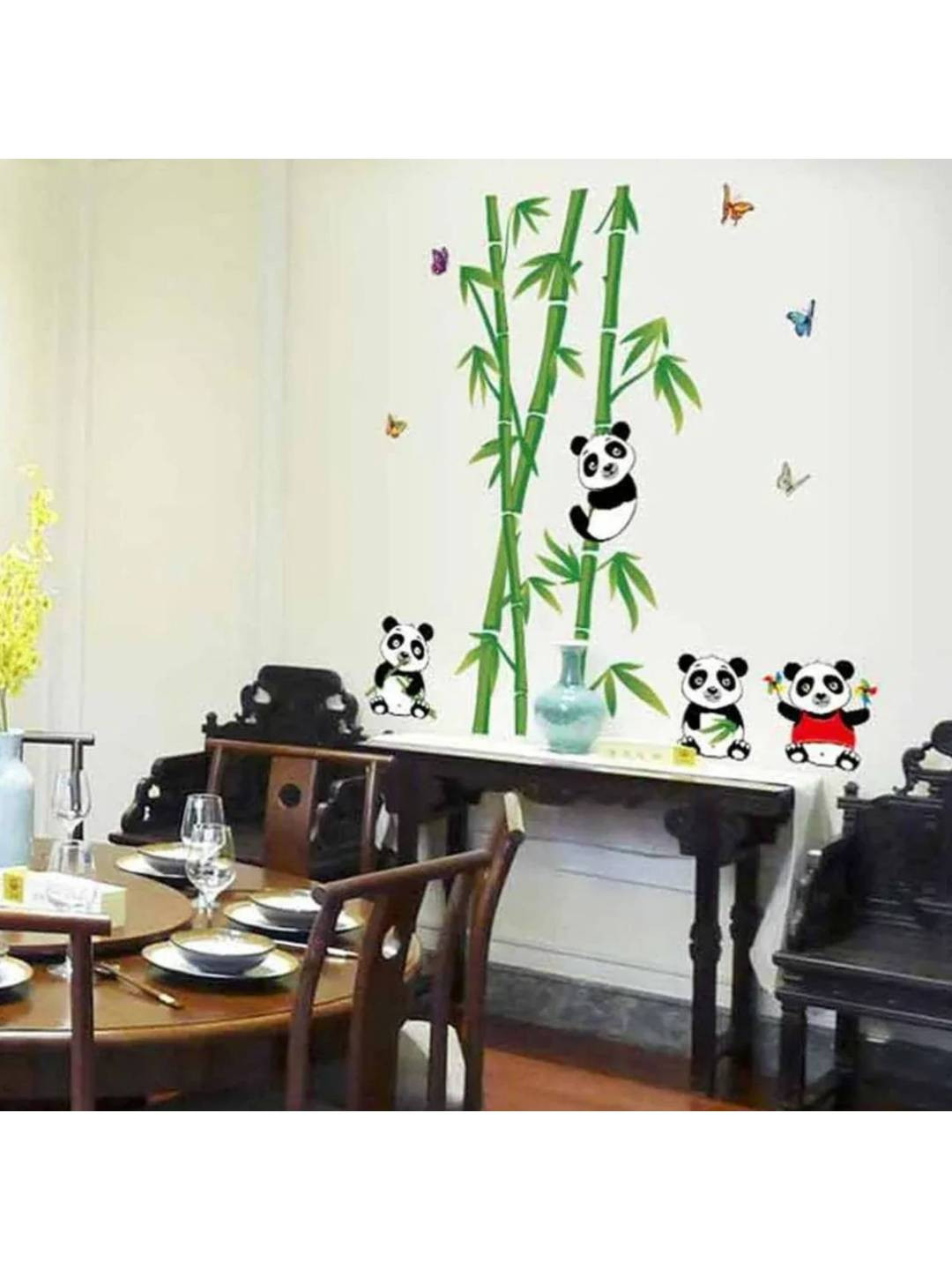 Asian royal Black & Green Cartoon Printed  Self Adhesive Decals & Stickers