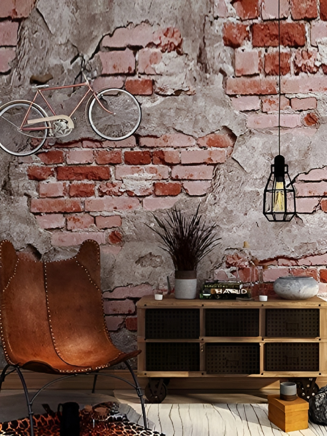 Asian royal Grey & Red Abstract Printed  Self Adhesive 3D Decals & Stickers