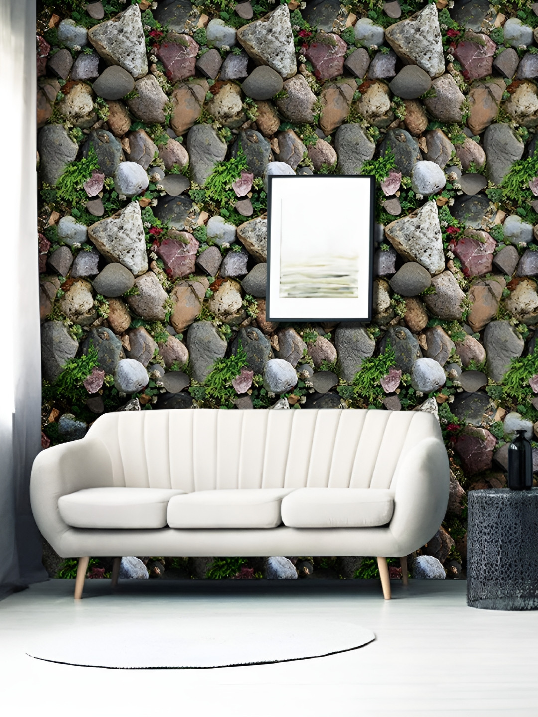 Asian royal Green & Brown 3D Textured Self Adhesive Wall Sticker