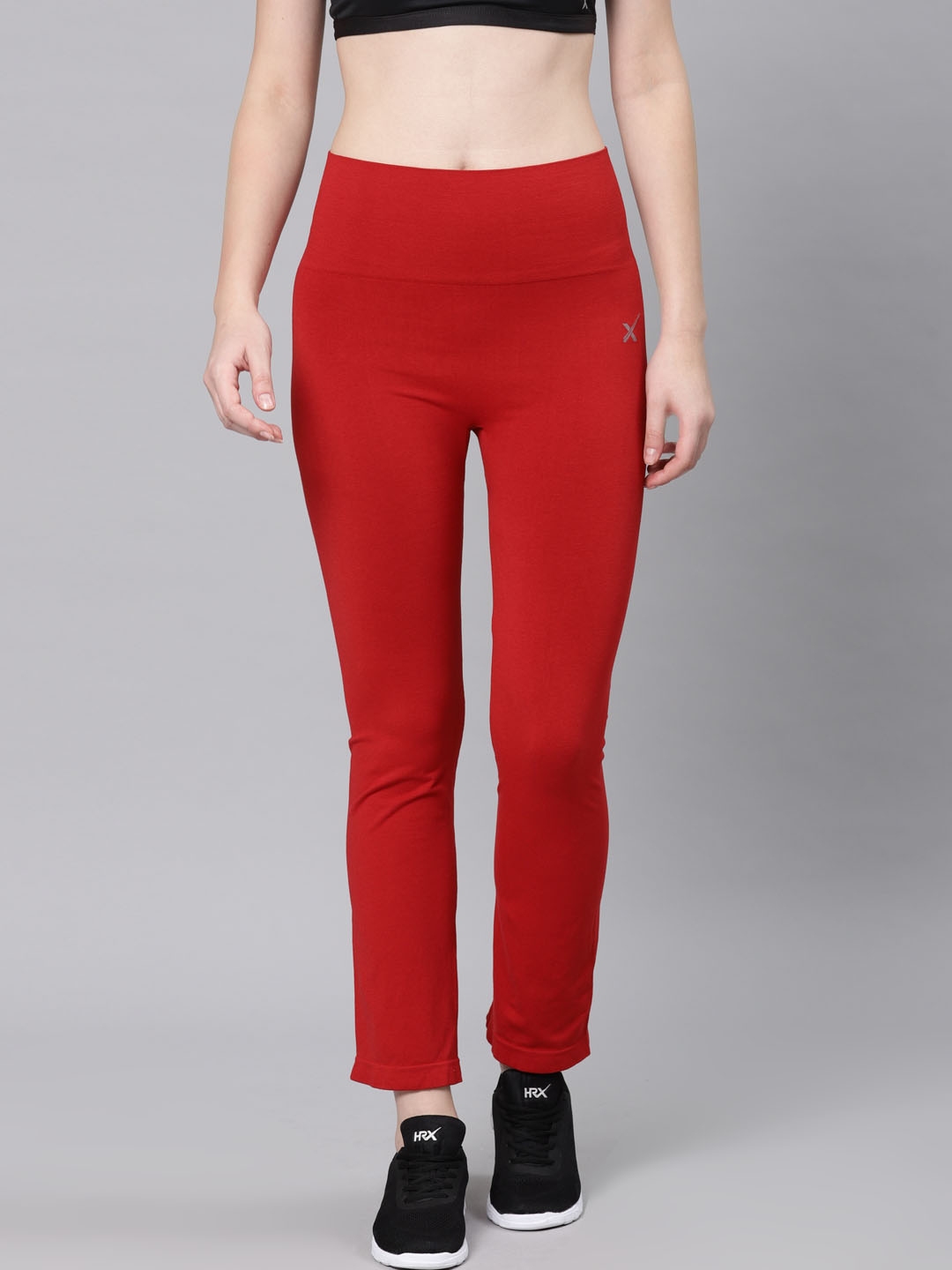 hrx solid women's track pants