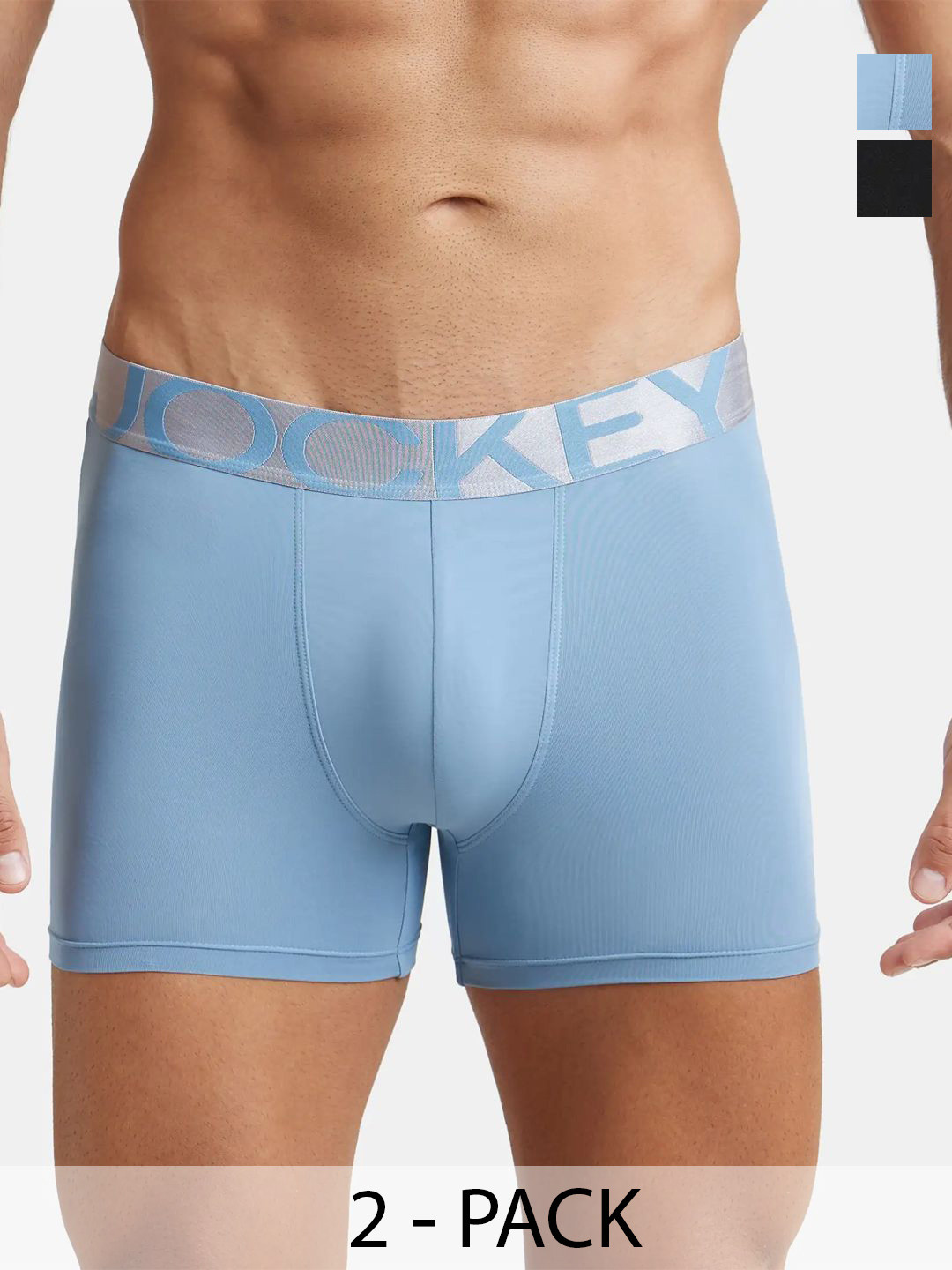 Jockey Pack Of 2 Printed Mid Rise Trunks 18618372-1-22496222-1