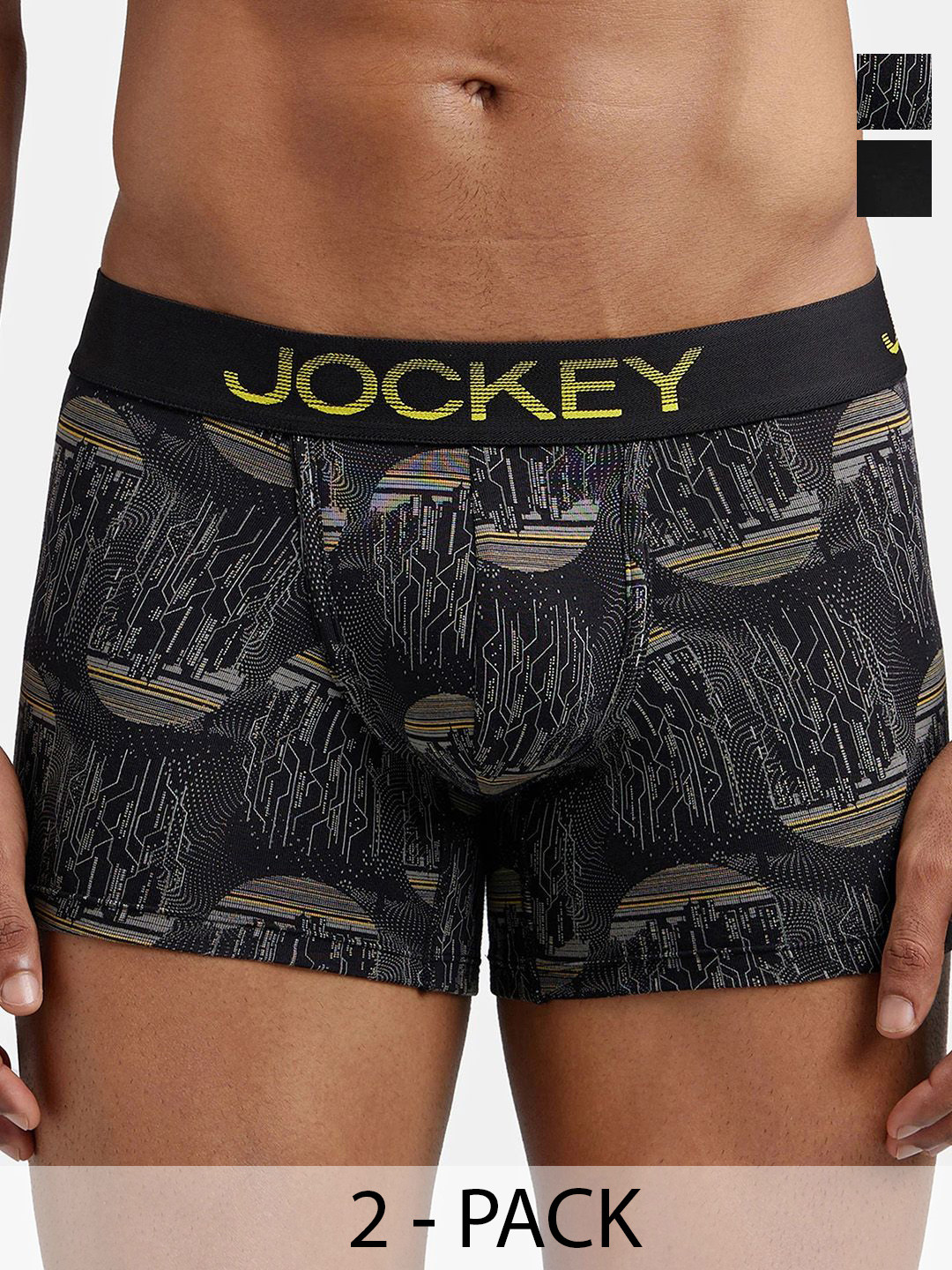 Jockey Pack Of 2 Mid Rise Printed Trunks 11036488-1-26205610-1