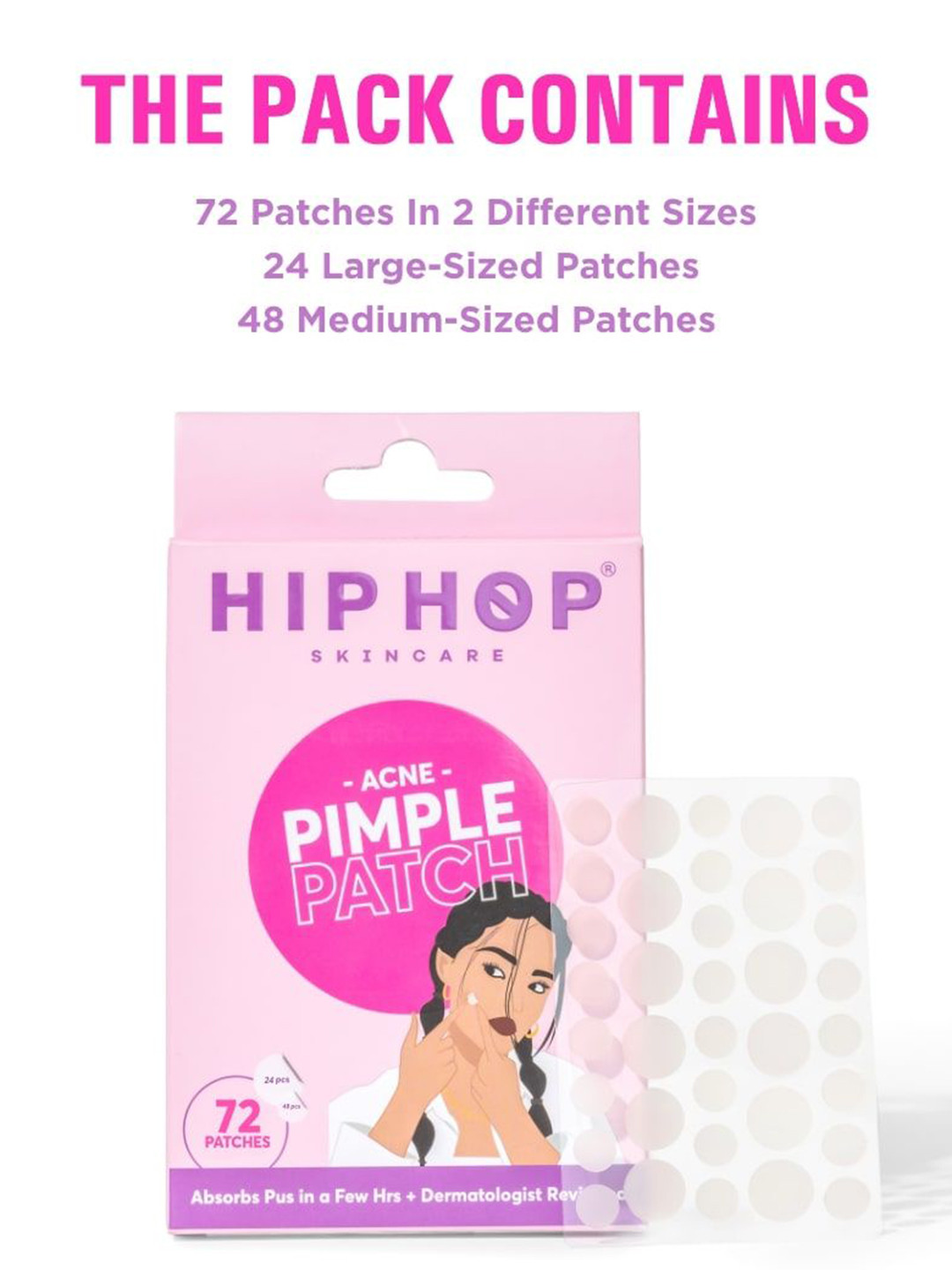 HipHop Skincare Acne Pimple Patch - 72 Dots