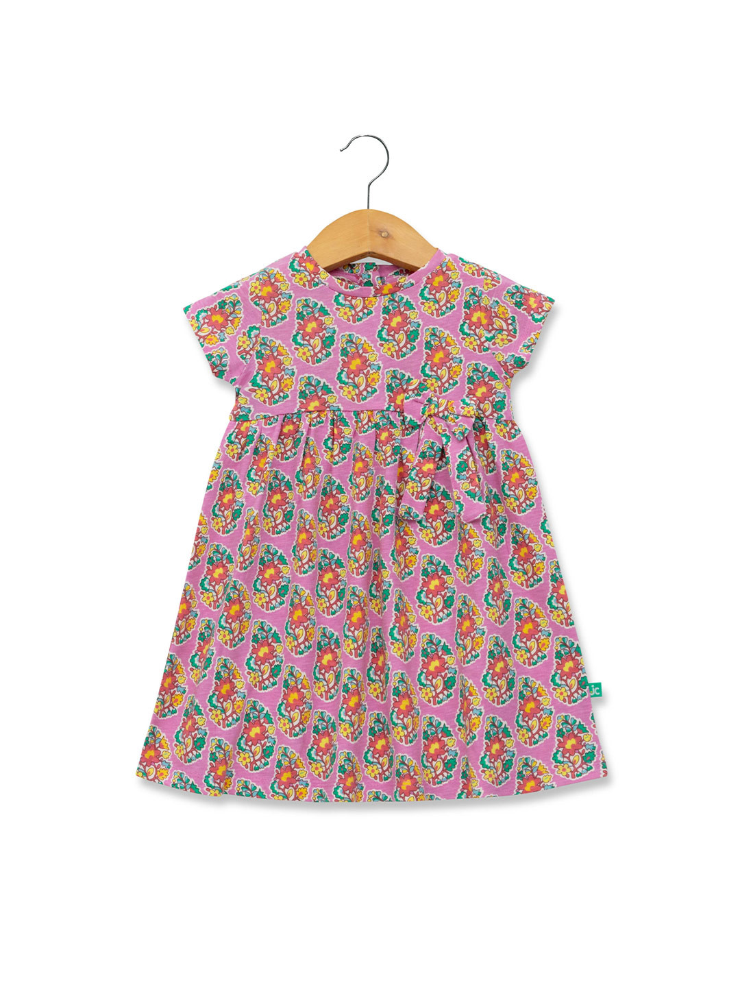 JusCubs Girls Floral Print Fit & Flare Dress