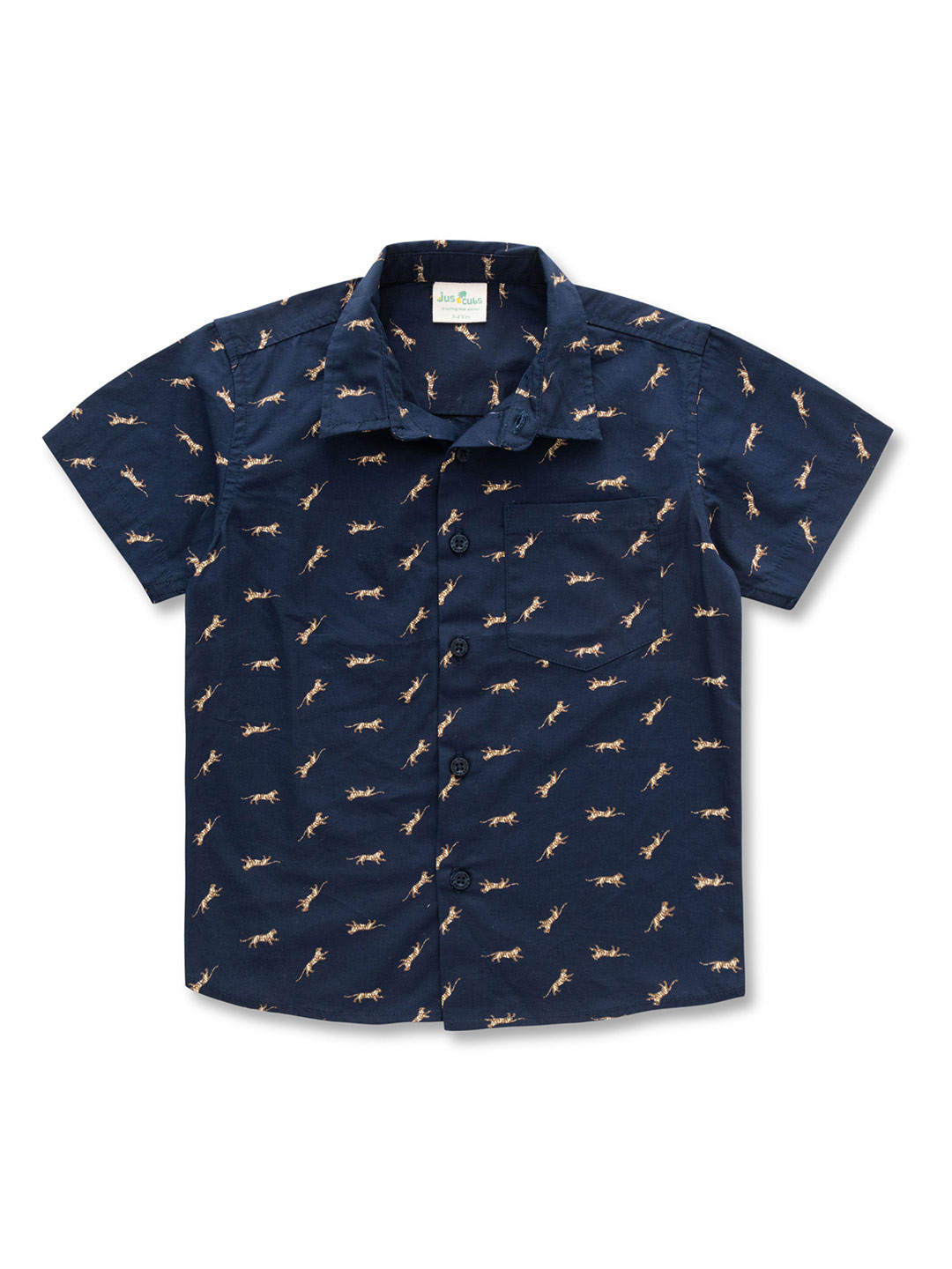 JusCubs Boys Contemporary Printed Casual Shirt