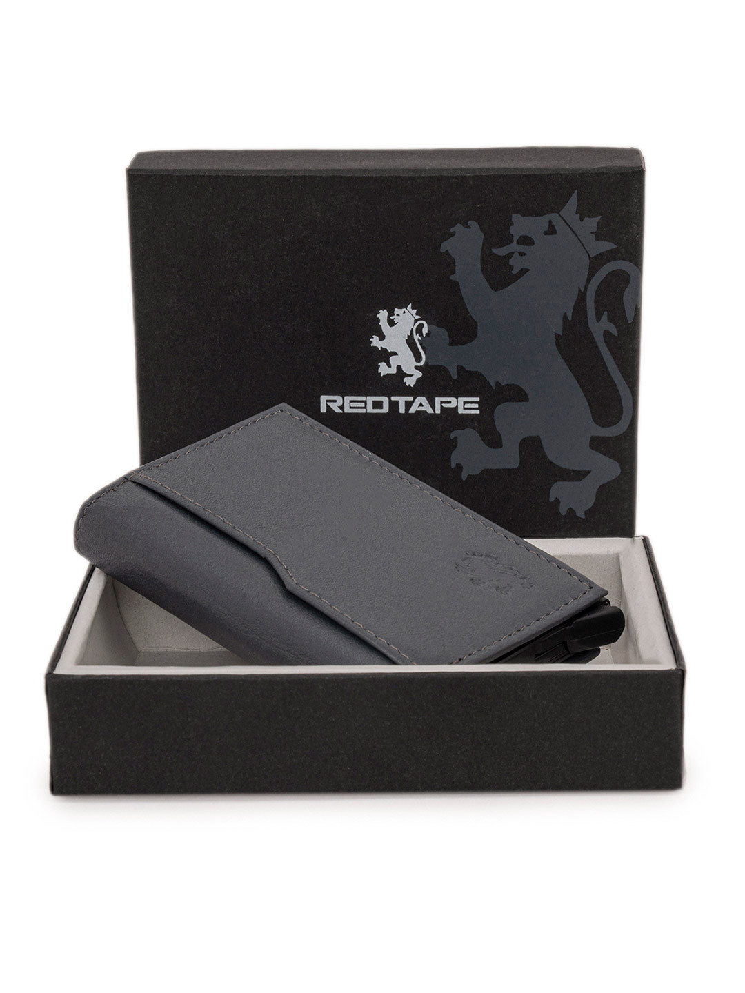 Red Tape Men Leather RFID Card Holder