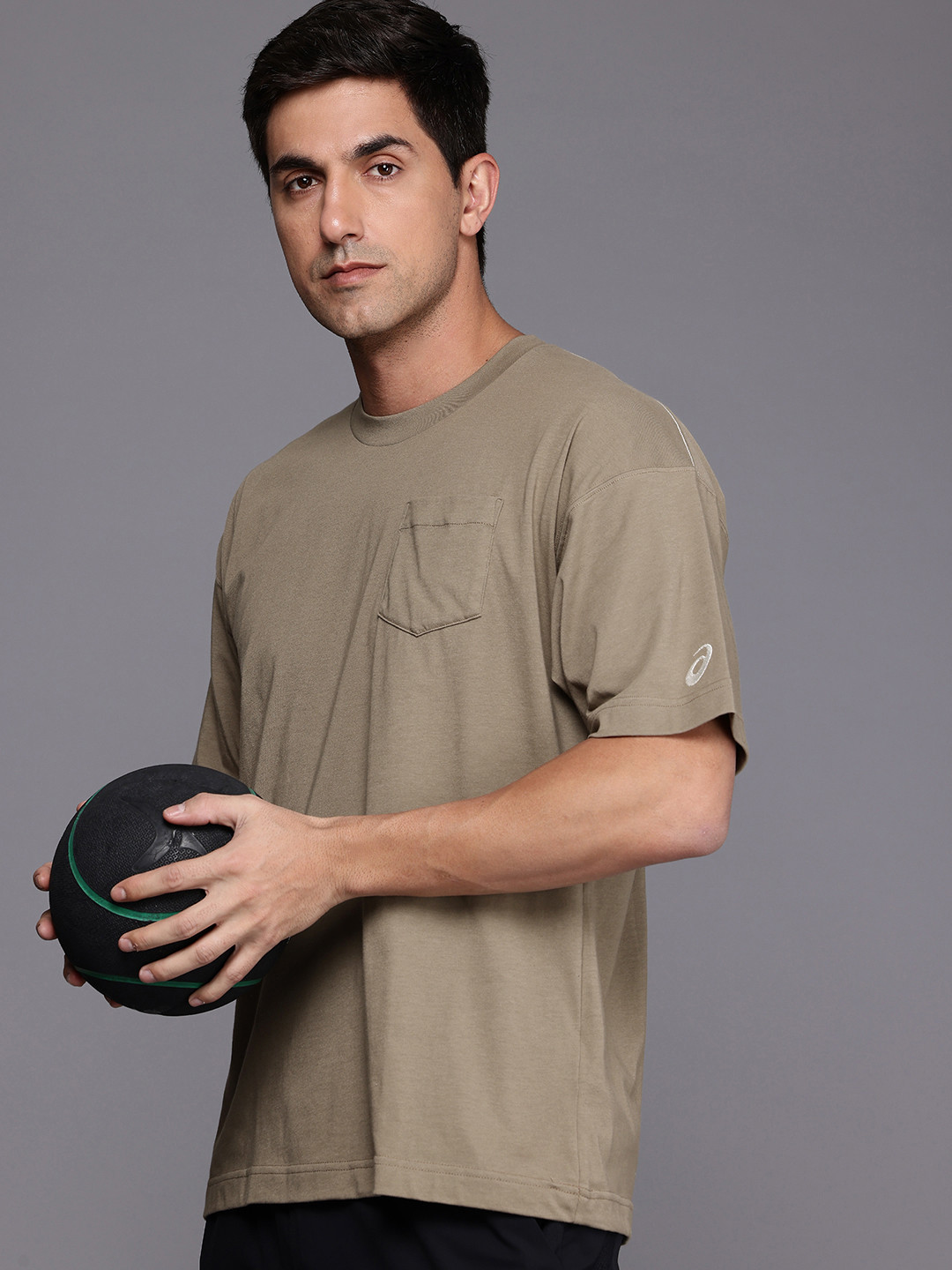 ASICS Drop-Shoulder Sleeves Quick Dry Relaxed Fit Training or Gym Sports T-shirt