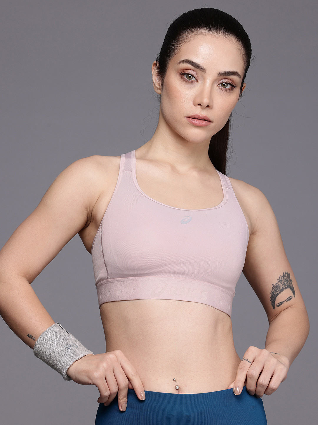 ASICS Road Full Coverage Lightly Padded Compression Running Bra 2012C995.700