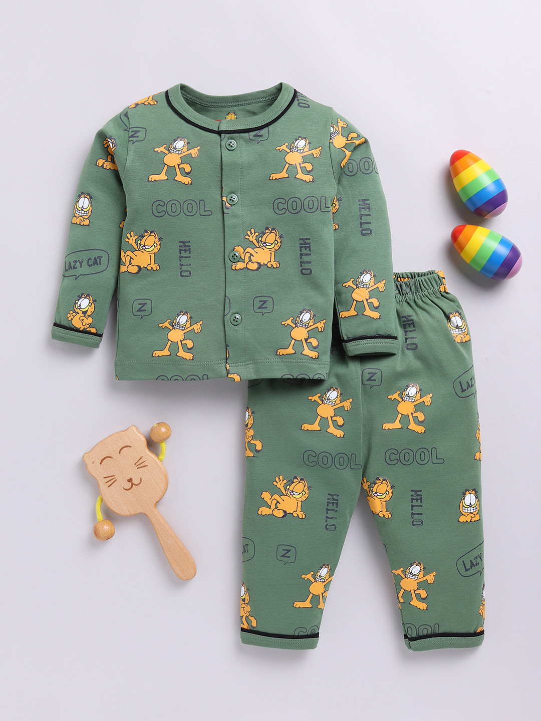 YK X Tinyo Infants Boys Garfield Printed Night Suits