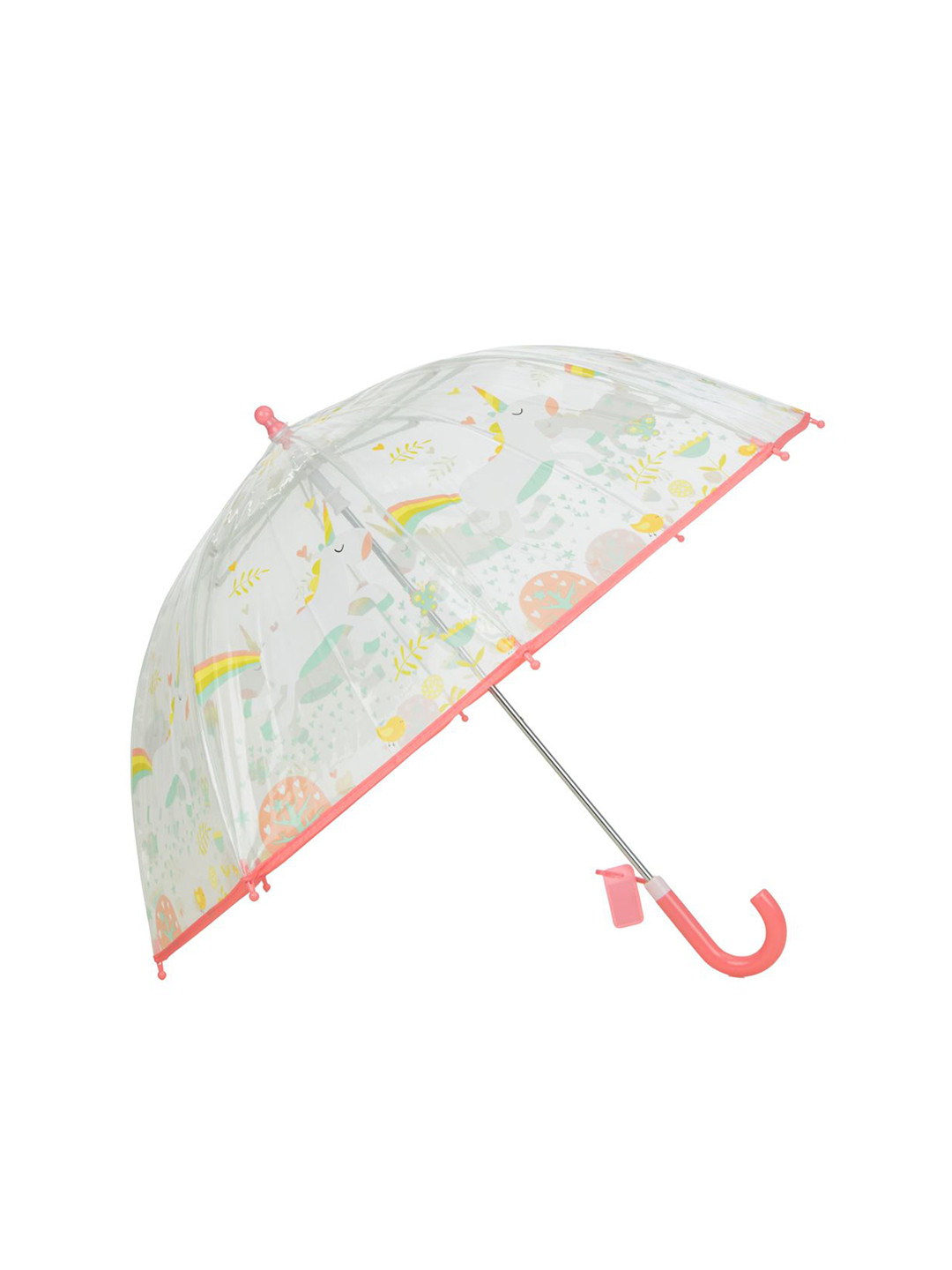 Yellow Bee Girls Manual 2 Fold Cartoon Characters Printed Umbrella