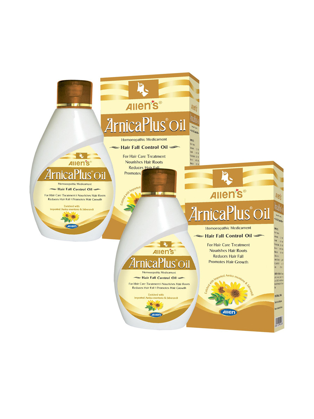 ALLEN Arnica Plus Set Of 2 Hair Oil - 100ml Each