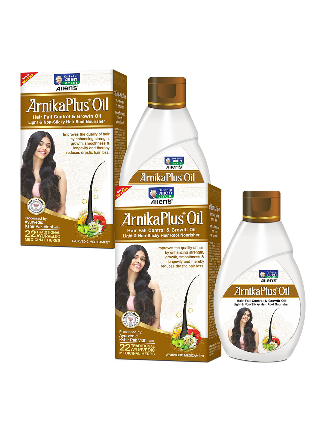 ALLEN Arnika Plus Set Of 2 Hair Oil - 100ml Each