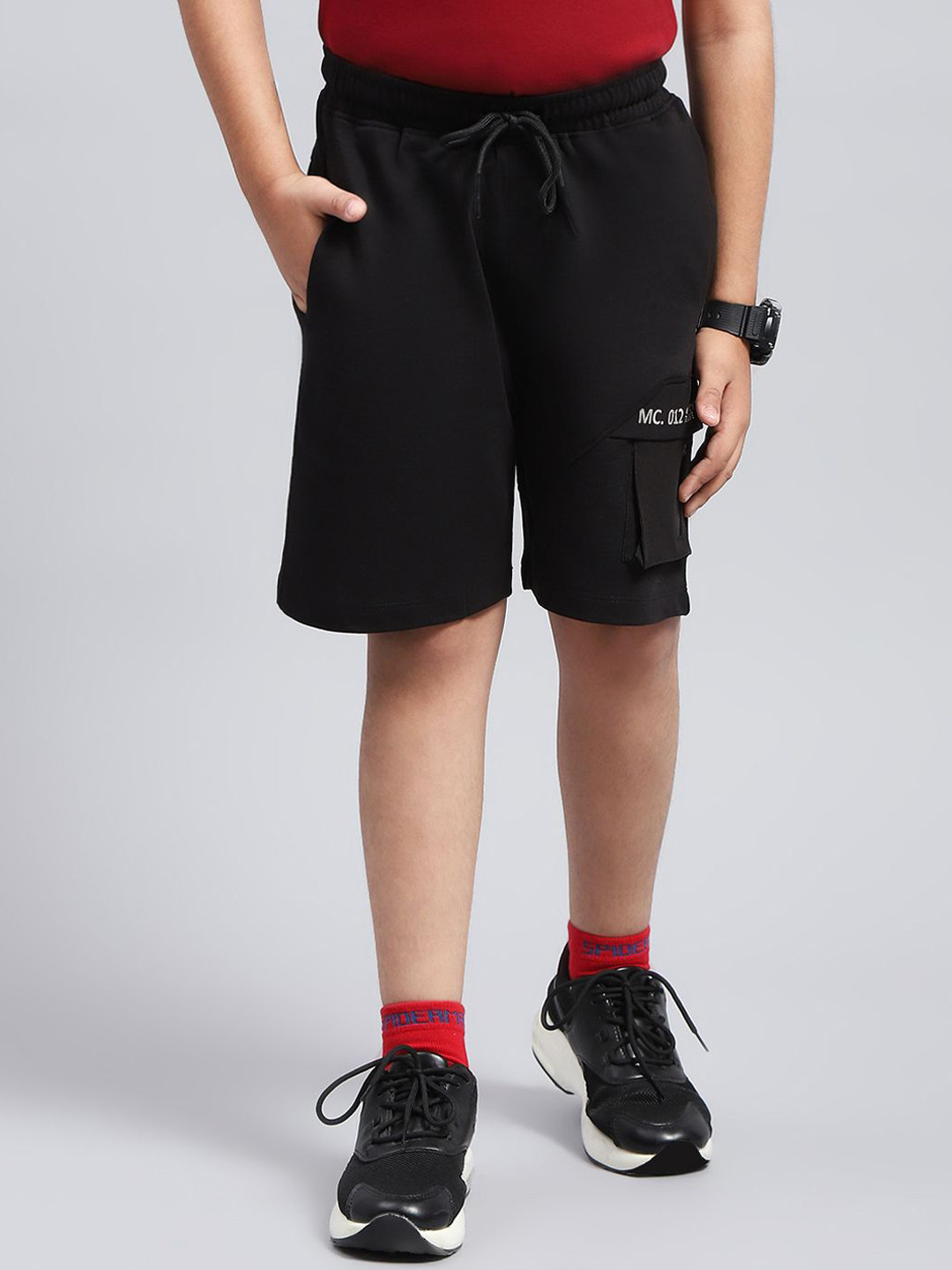 Monte Carlo Boys Mid-Rise Cotton Sports Shorts