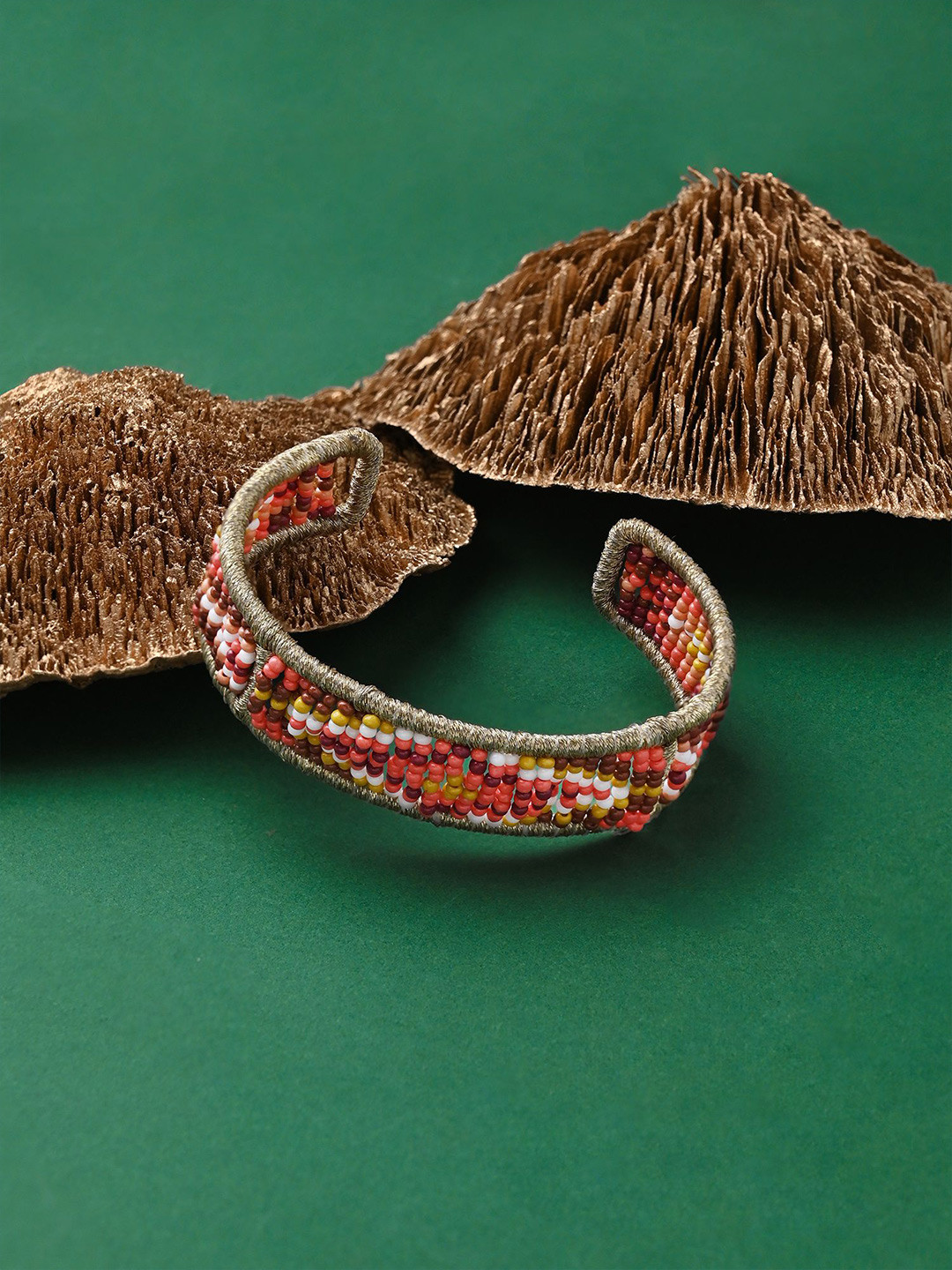 Accessorize Beaded Cuff Bracelet