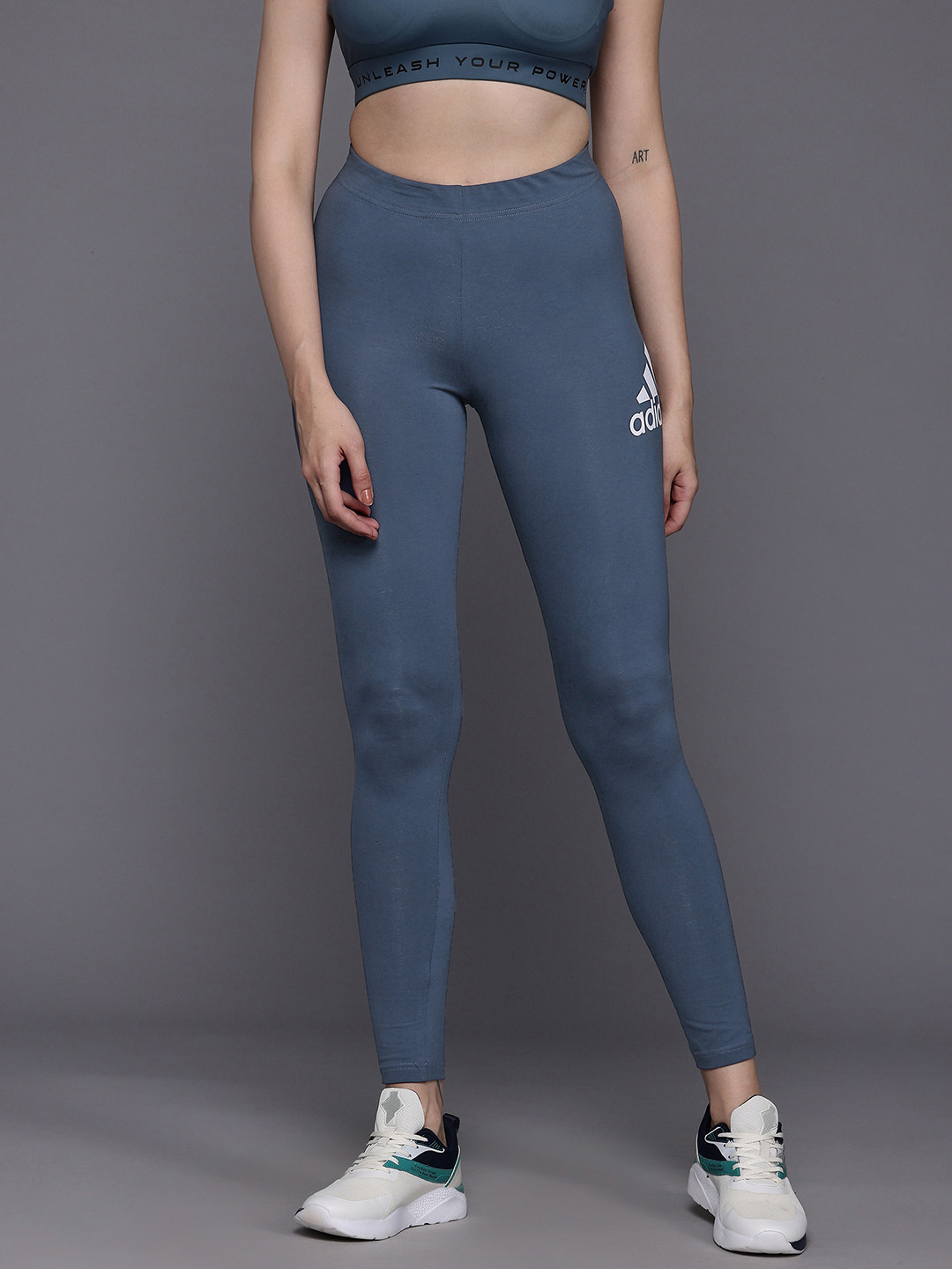 ADIDAS Women E TIG Aeroready Brand Logo Printed Training Tights