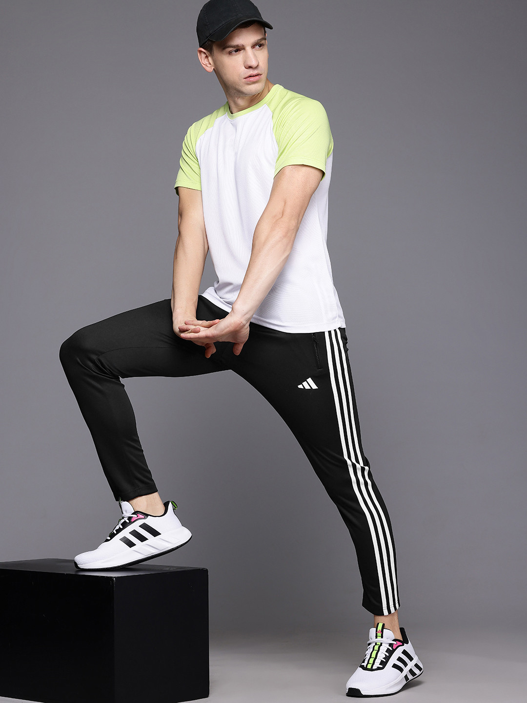 ADIDAS Men 3-Stripes Training Track Pants