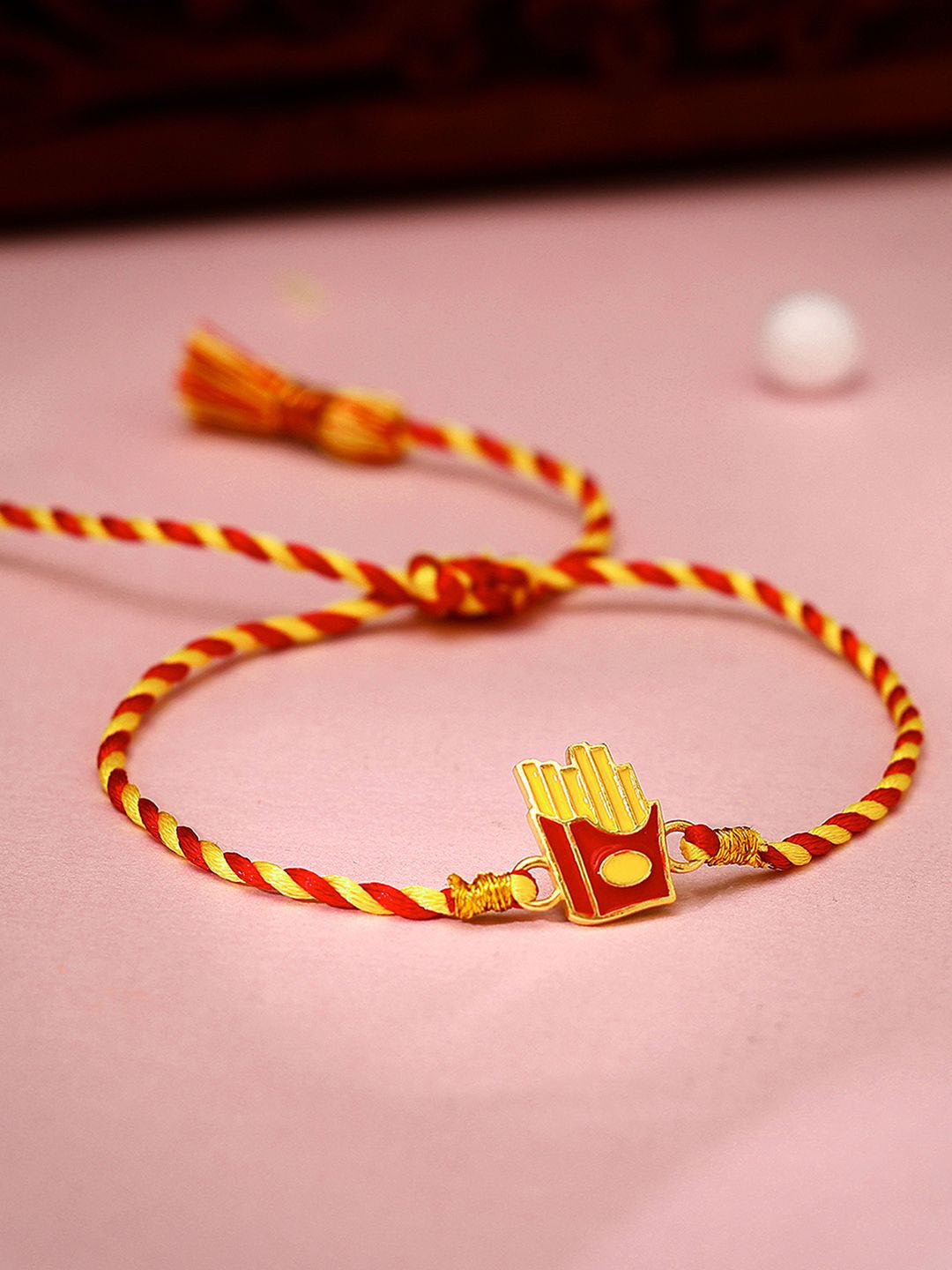 GIVA Kids 925 Gold-Toned Crispy Bliss Rakhi