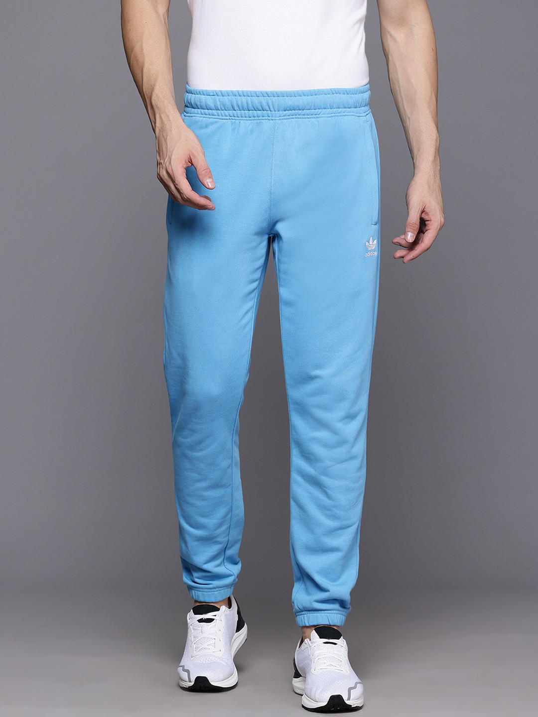 ADIDAS Originals Men Pure Cotton Trefoil Essentials Track Pants