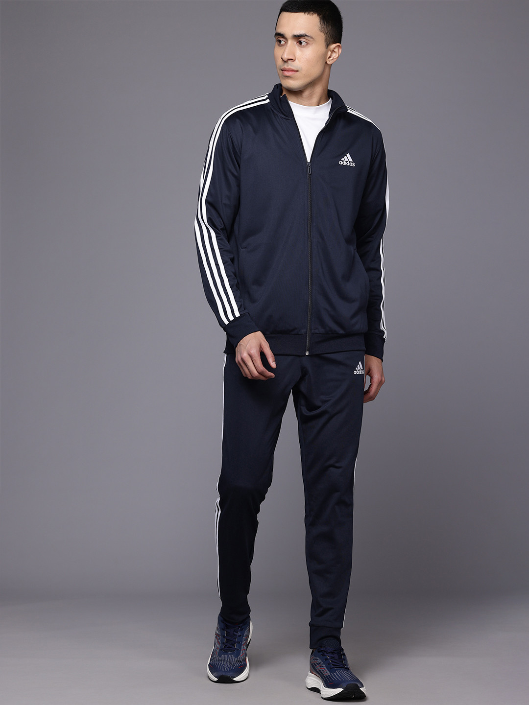 ADIDAS Men Basic 3-Stripes Tricot Track Suit