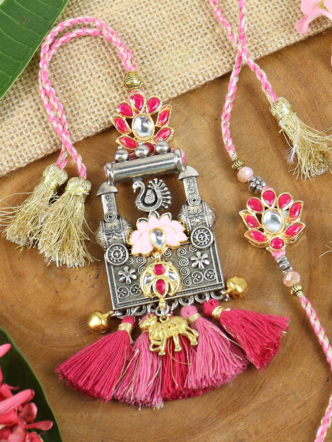 Asthetika Thread Bhaiya Bhabhi Rakhi with Roli Chawal