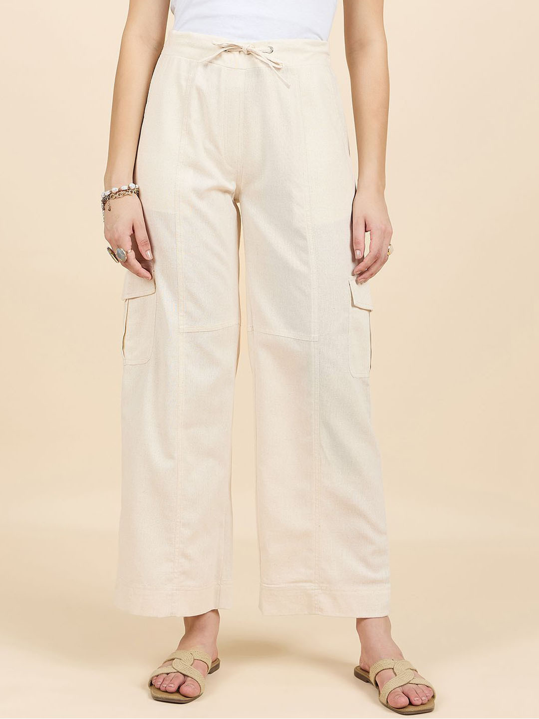 Gipsy Women Smart Mid-Rise Trousers